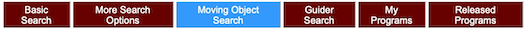 Moving Object Search Service Tab